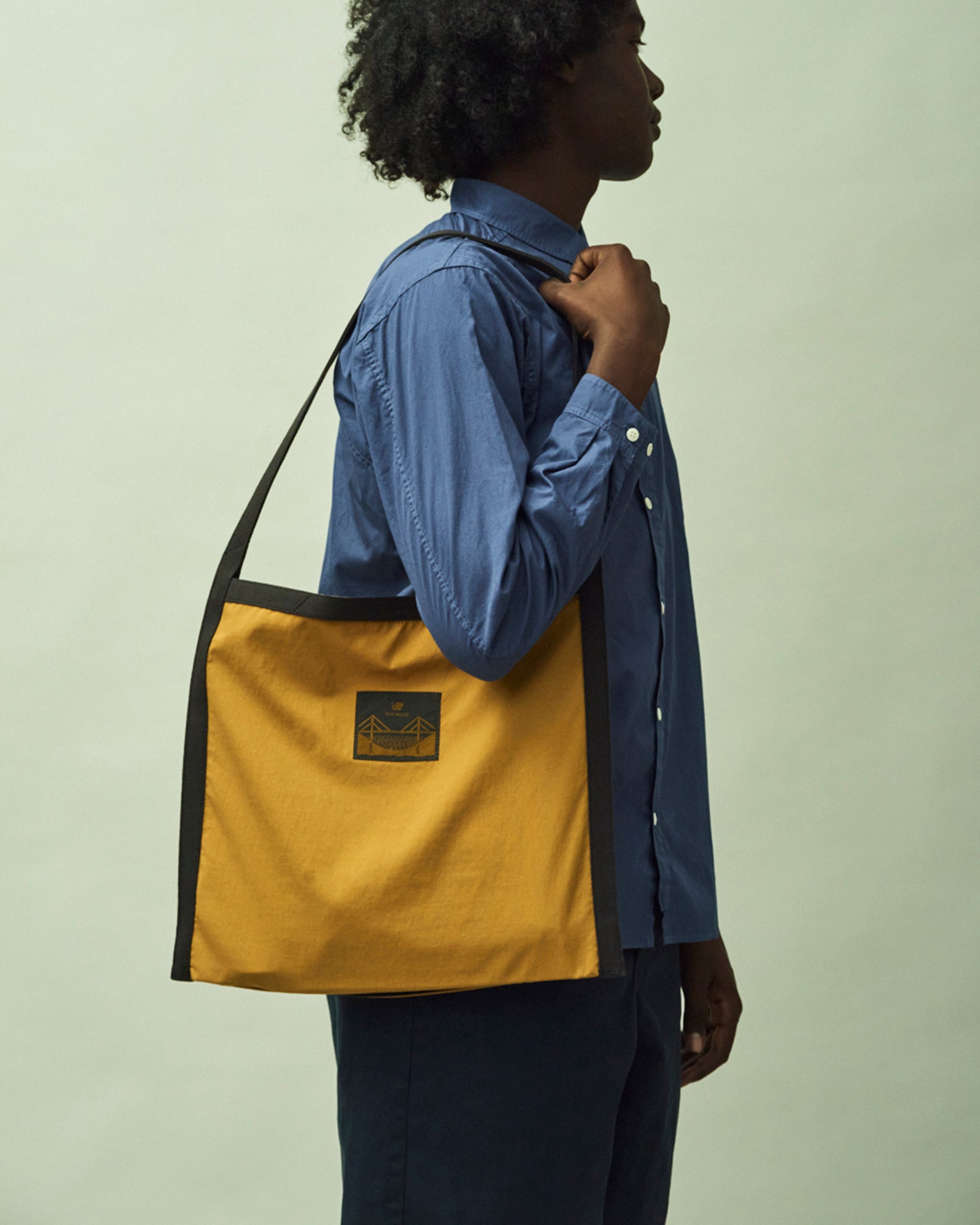 現行品 ポスタルコ トラベルバッグ BW トートバッグ ネイビー レザー