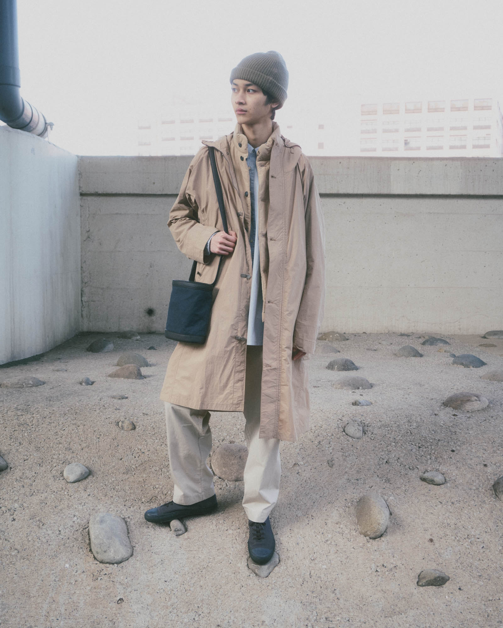 ハイネックジャケット ロングペーパーナイロン – POSTALCO