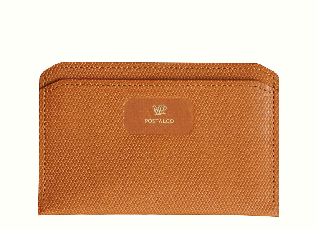 クロスグレインレザーフラットウォレット – POSTALCO